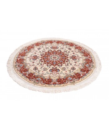 Round hand-woven carpet, size 1/5x1/5, Tabriz texture circle carpet